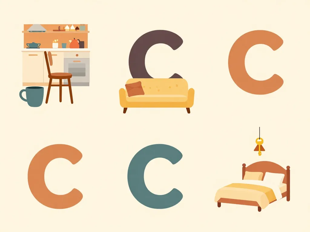 Objets en c courants maison école