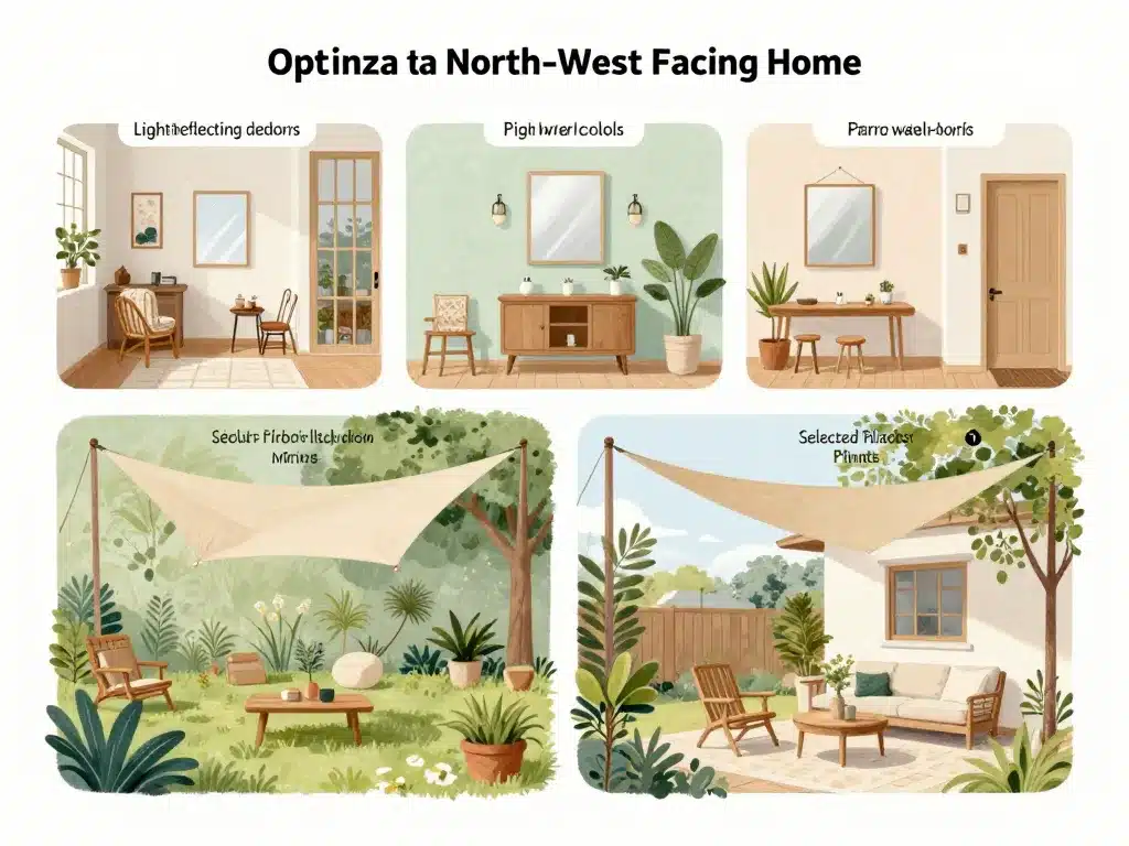 diagramme optimisation exposition nord ouest maison jardin