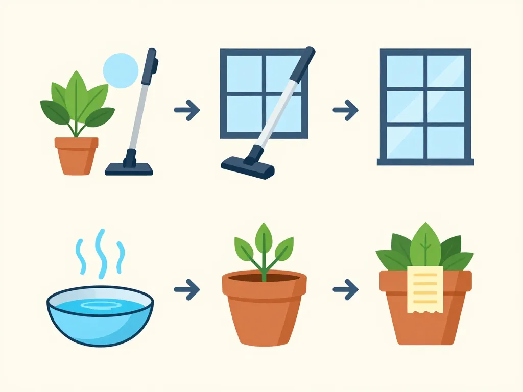 actions rapides contre petite mouche d'humidité maison