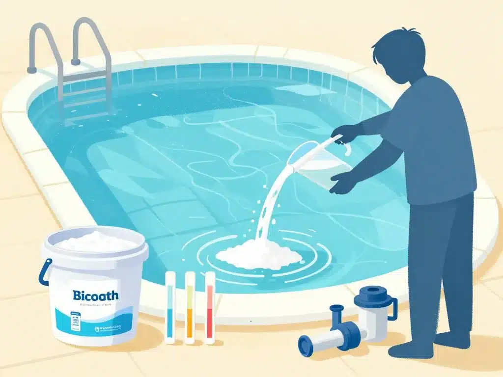 routine maintenance piscine et bicarbonate de soude
