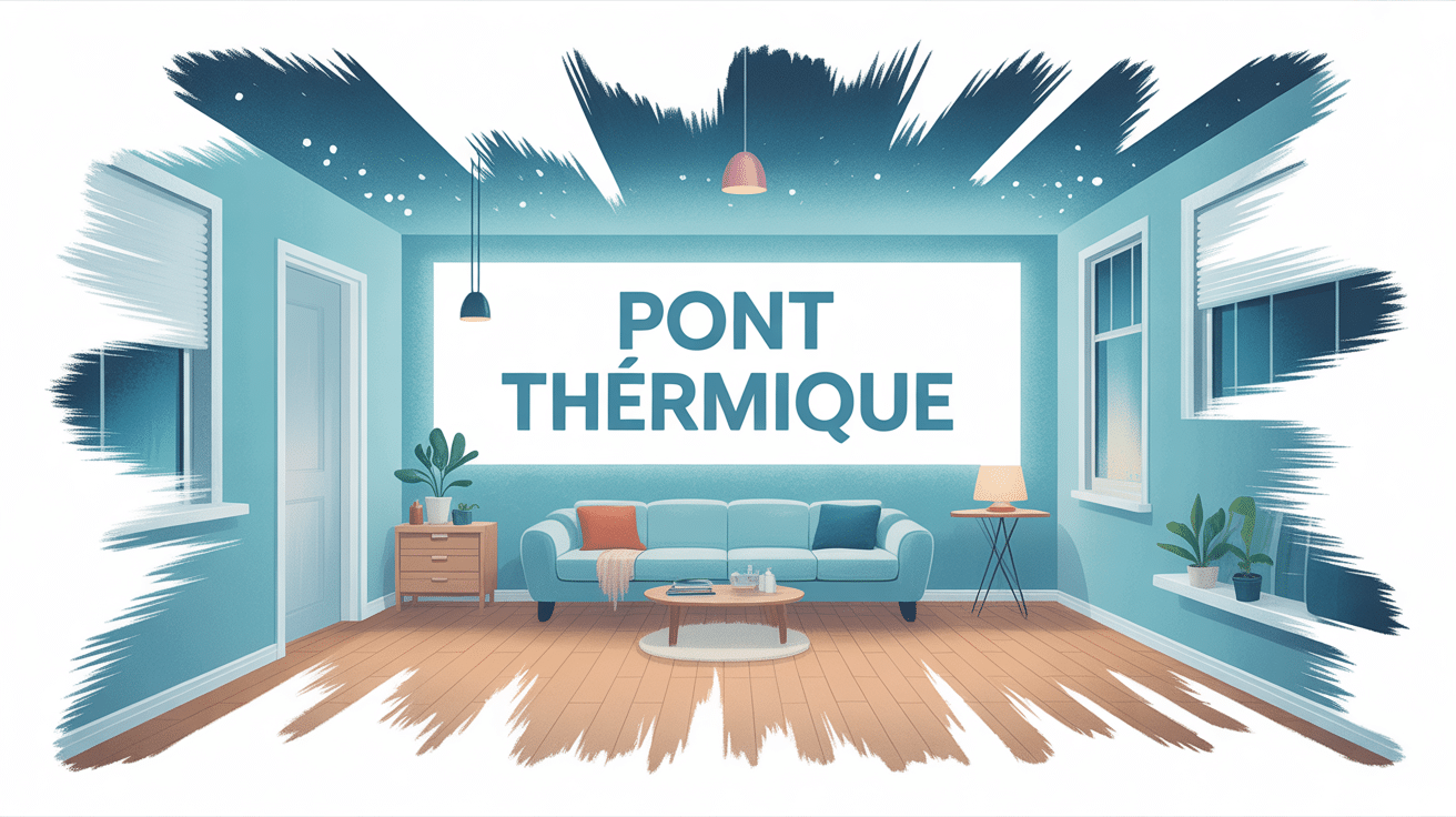 illustration pont thermique moisissure mur maison