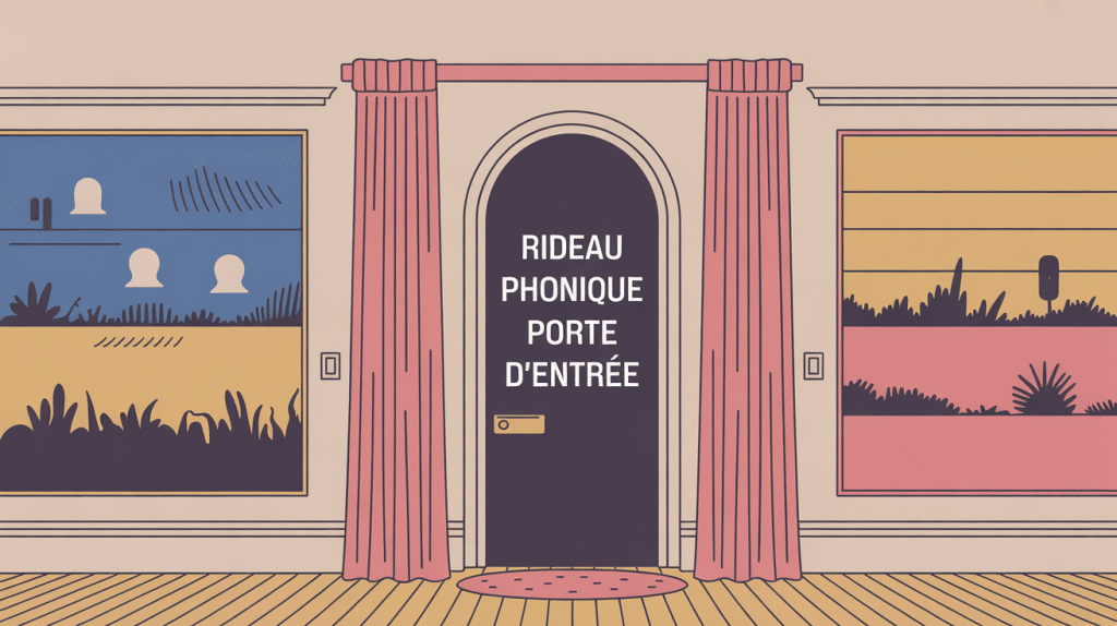 illustration SEO rideau phonique porte d'entrée