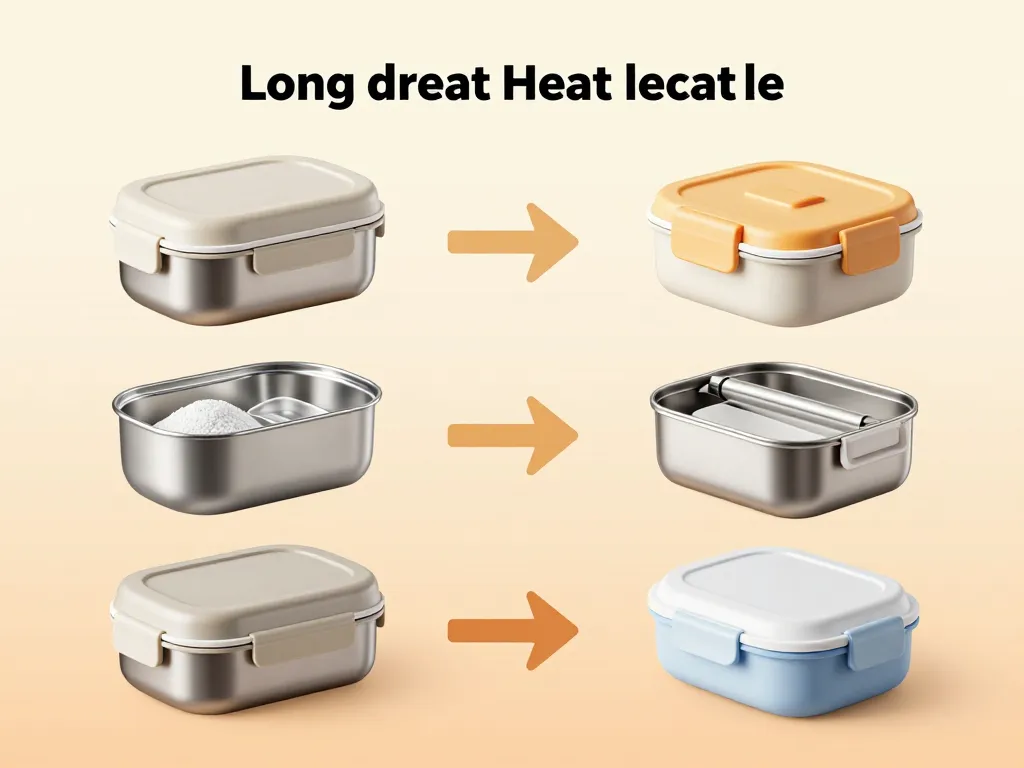 diagramme des critères boîte repas isotherme chaud longue durée