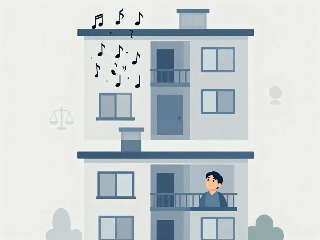 se venger du bruit appartement du dessus illustration droits voisinage