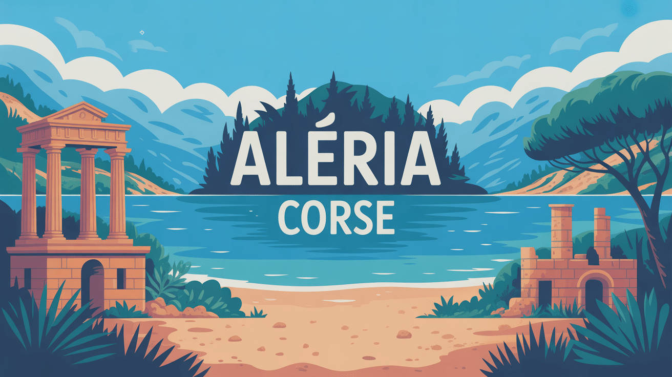 illustration aleria corse patrimoine nature plage