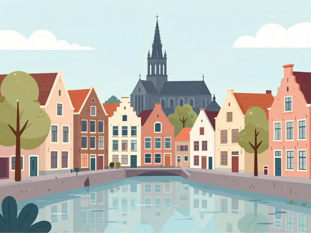 Breda centre historique canaux grandes façades patrimoine