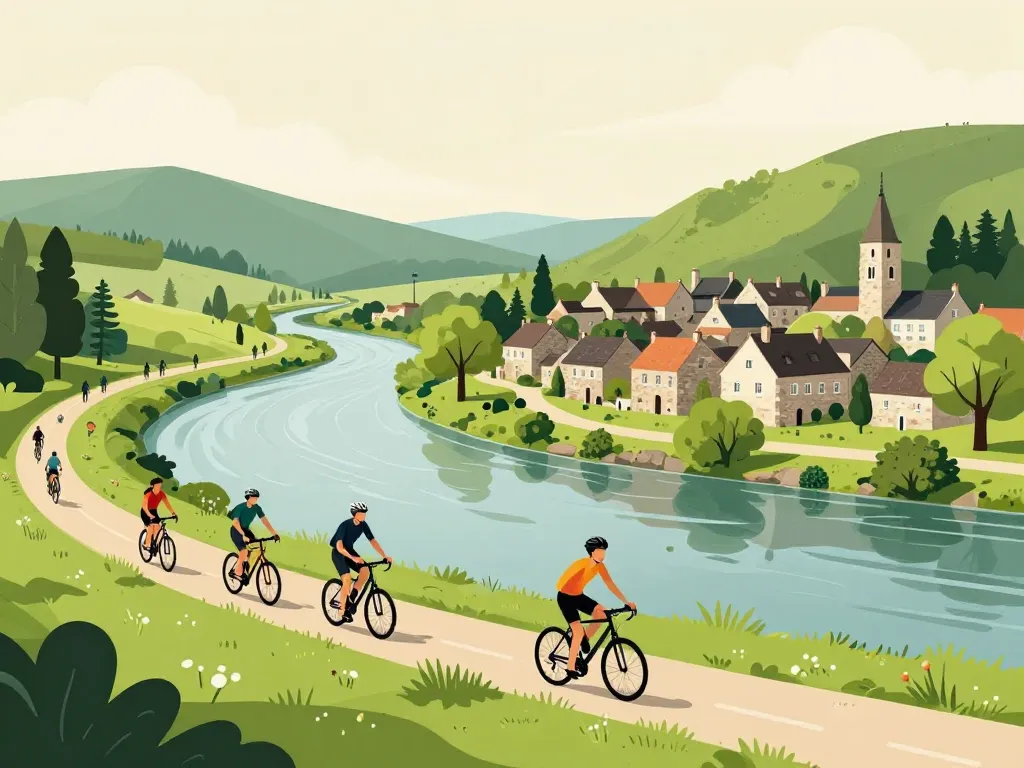 Carsac Aillac tourisme Dordogne randonnée illustration