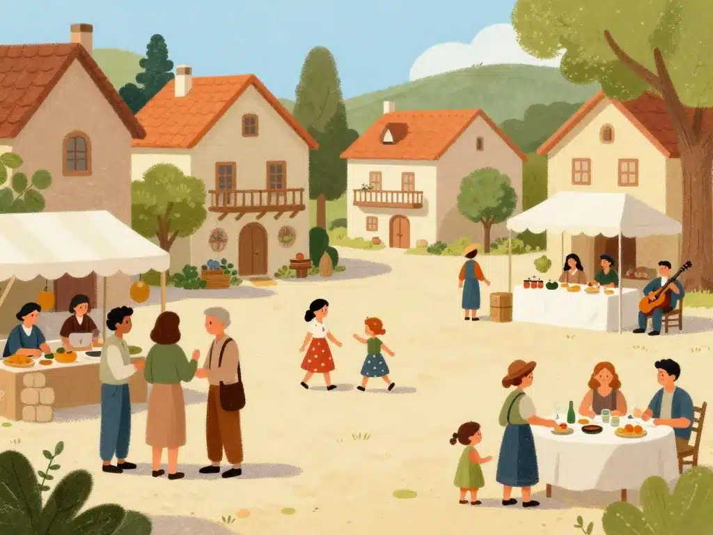 Carsac Aillac vie locale services immobilier illustration