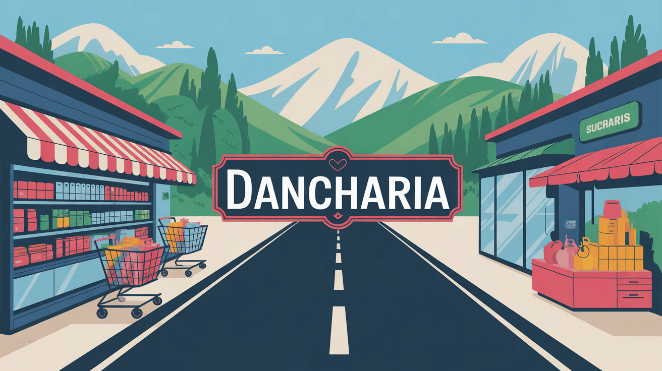 illustration stylisée achats frontaliers dancharia