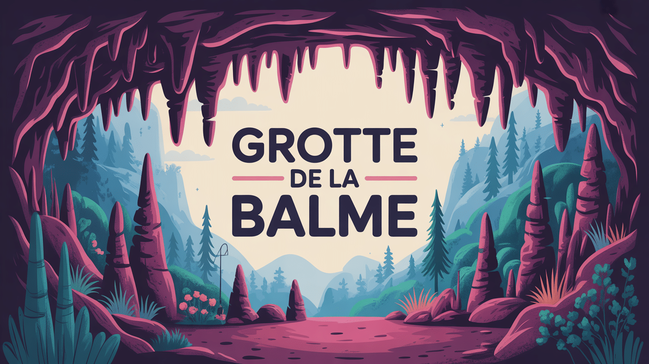 Illustration grotte de la balme galeries concrétions