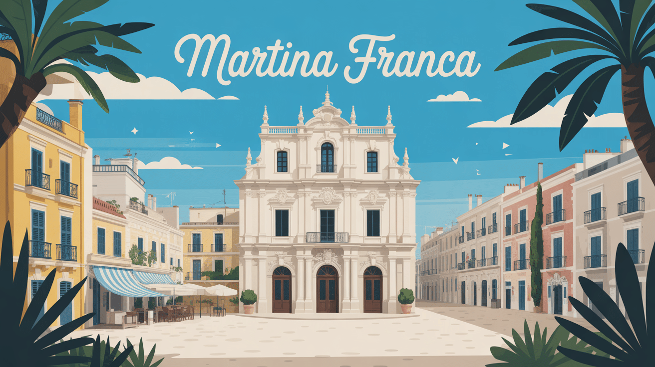 Martina Franca architecture baroque ciel azur