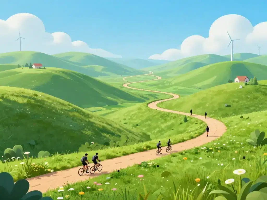 sentiers randonnée panorama mont des cats