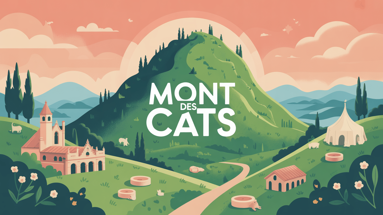 vue globale mont des cats avec abbaye et paysages