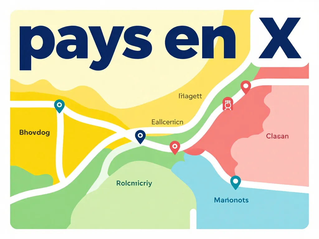 Diversité de significations pays en X, chemins et zones