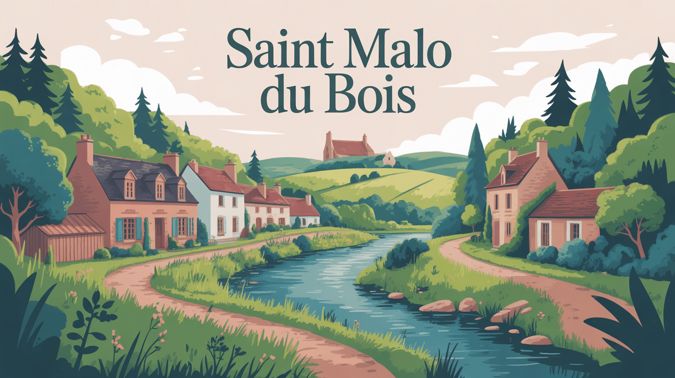 Vue panoramique Saint Malo du Bois bocage vendéen