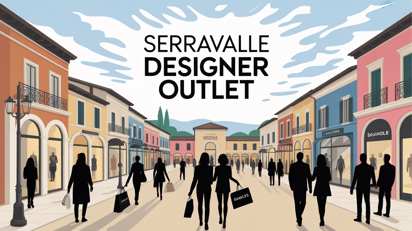 scène shopping serravalle outlet village italien