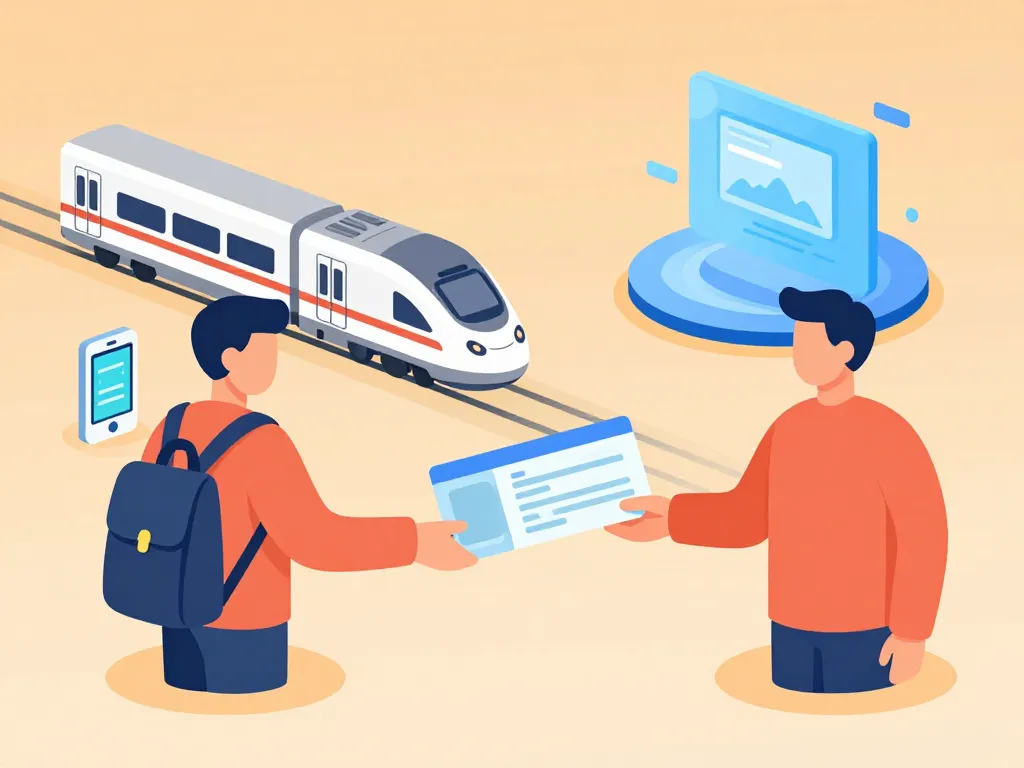 schéma troc des trains billet main à main