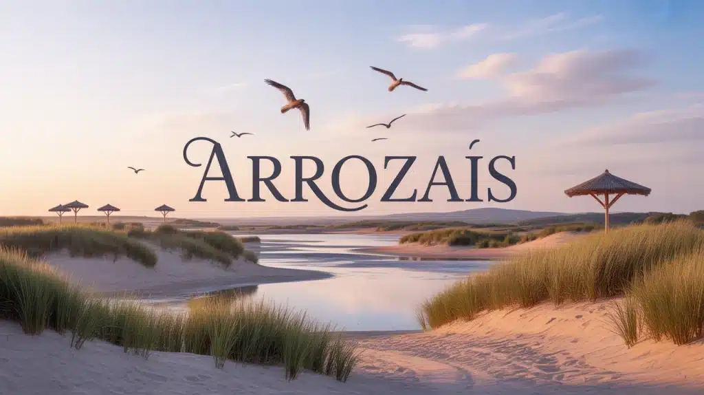 illustration vectorielle arrozais portugais avec reflets eau ciel