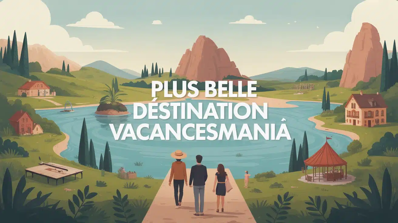 illustration vectorielle plus belle destination Vacancesmania avec nature et culture