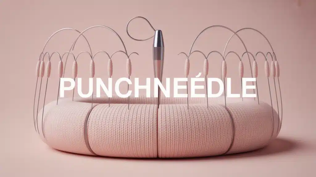 punch needle : boucles en relief et rendu propre