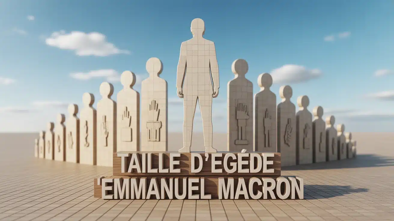 taille d'Emmanuel Macron en repère visuel de leadership