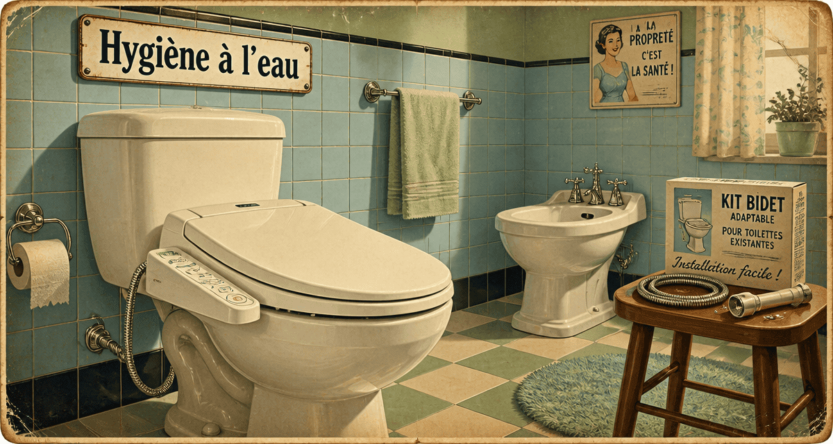 Bidet toilet bidet moderne et rétro en salle de bain