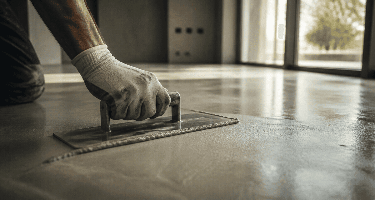 comment faire un beton cire sur sol interieur