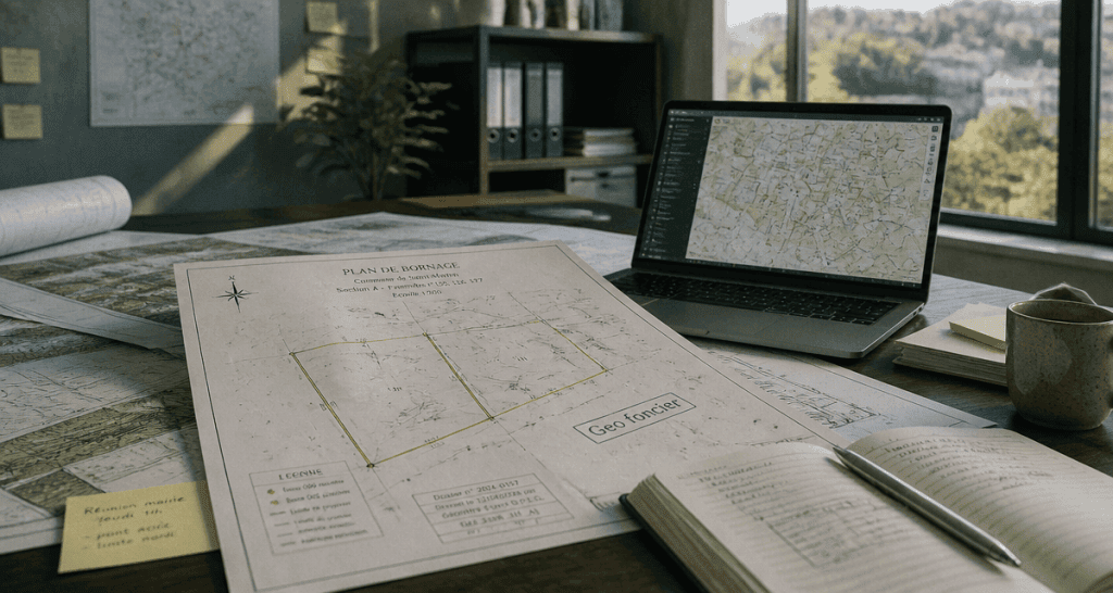 geo foncier table plans cadastraux ordinateur