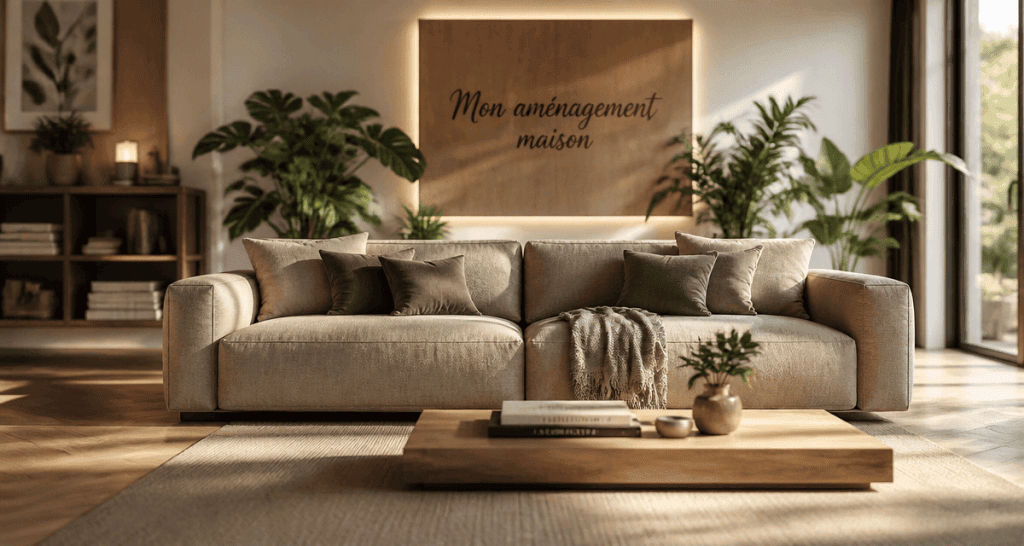 Mon amenagement maison salon moderne lumineux