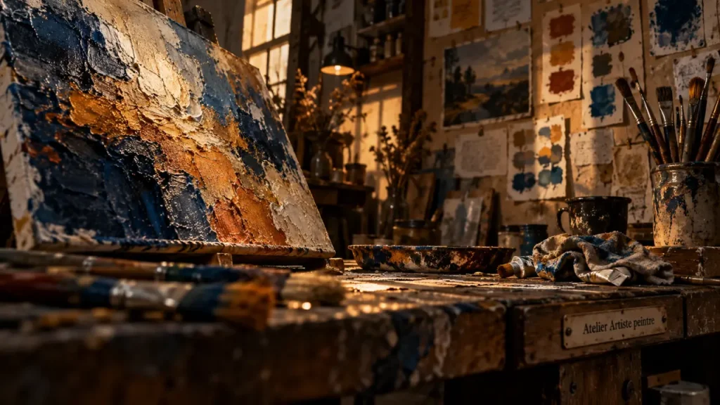 Artiste peintre : une œuvre se construit par la couleur, la matière et le regard
